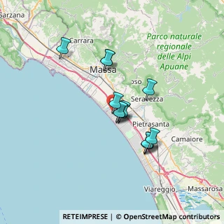 Mappa Via A. Canova, 55042 Forte dei Marmi LU, Italia (5.56)