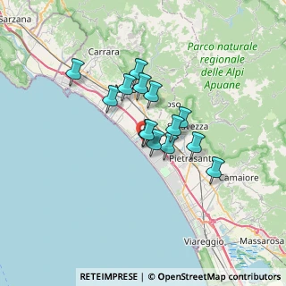 Mappa Via A. Canova, 55042 Forte dei Marmi LU, Italia (4.94786)