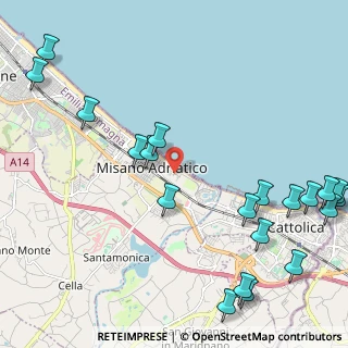 Mappa Via Tommasso Grossi, 47843 Misano Adriatico RN, Italia (3.013)
