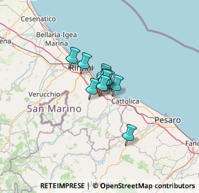 Mappa Via cella, 47843 Misano Adriatico RN, Italia (5.48455)