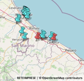 Mappa Via cella, 47843 Misano Adriatico RN, Italia (17.3355)