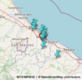 Mappa Via cella, 47843 Misano Adriatico RN, Italia (6.47364)