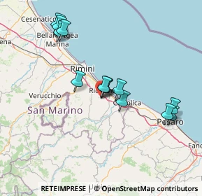 Mappa Via cella, 47843 Misano Adriatico RN, Italia (13.93077)