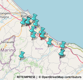 Mappa Via cella, 47843 Misano Adriatico RN, Italia (6.594)