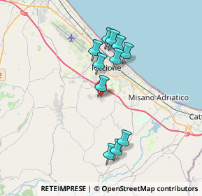 Mappa Via cella, 47843 Misano Adriatico RN, Italia (3.28909)