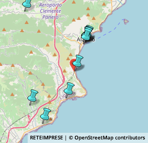 Mappa 17031 Laigueglia SV, Italia (6.3265)