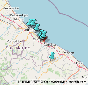 Mappa Via Giuseppe Mazzini, 47843 Misano Adriatico RN, Italia (7.23727)