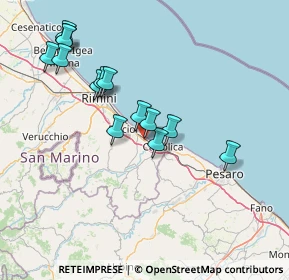 Mappa Via Giuseppe Mazzini, 47843 Misano Adriatico RN, Italia (14.86929)