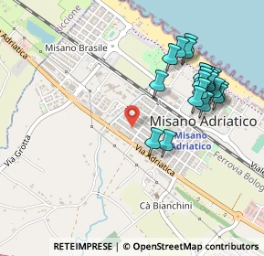 Mappa Via Giuseppe Mazzini, 47843 Misano Adriatico RN, Italia (0.5245)