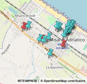 Mappa Via Giuseppe Mazzini, 47843 Misano Adriatico RN, Italia (0.4555)