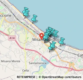 Mappa Via Giuseppe Mazzini, 47843 Misano Adriatico RN, Italia (1.11875)