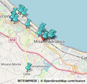 Mappa Via Giuseppe Mazzini, 47843 Misano Adriatico RN, Italia (1.84556)