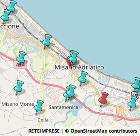 Mappa Via Giuseppe Mazzini, 47843 Misano Adriatico RN, Italia (2.718)