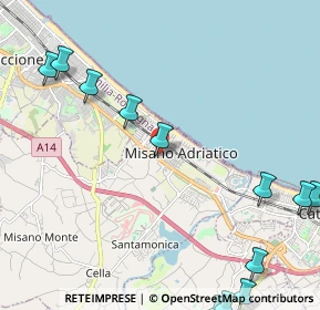Mappa Via Giuseppe Mazzini, 47843 Misano Adriatico RN, Italia (3.14917)