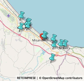 Mappa Via Giuseppe Mazzini, 47843 Misano Adriatico RN, Italia (3.29615)