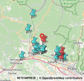 Mappa Via di Lupicciano, 51100 Pistoia PT, Italia (7.26056)