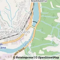 Mapa Borgo a Mozzano