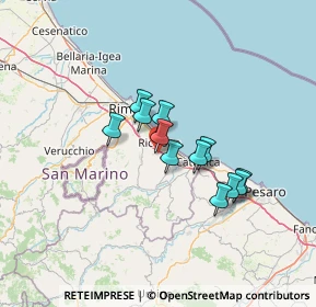 Mappa Via Raibano, 47843 Misano Adriatico RN, Italia (10.04583)