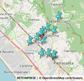 Mappa Via Baraglino, 55047 Seravezza LU, Italia (1.25917)