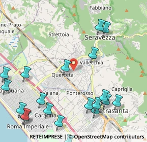 Mappa Via Baraglino, 55047 Seravezza LU, Italia (2.9185)