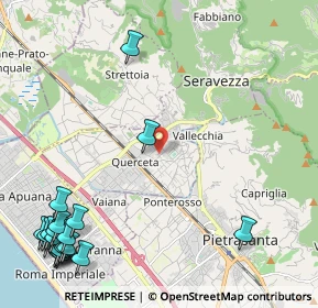 Mappa Via Baraglino, 55047 Seravezza LU, Italia (3.3995)