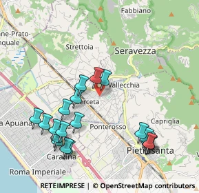Mappa Via Baraglino, 55047 Seravezza LU, Italia (2.2705)