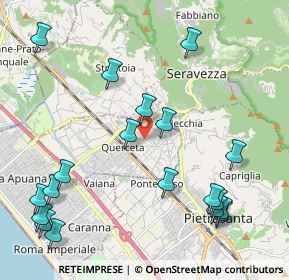 Mappa Via Baraglino, 55047 Seravezza LU, Italia (2.63474)