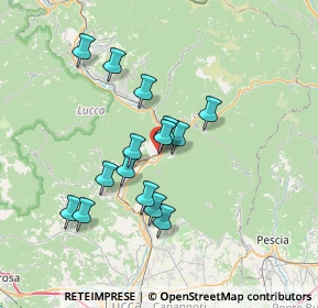 Mappa Via I Maggio, 55023 Borgo a Mozzano LU, Italia (6.22933)