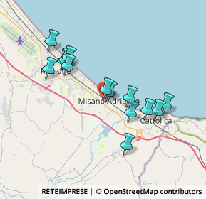 Mappa Via Antonio Gramsci, 47843 Misano Adriatico RN, Italia (3.40143)