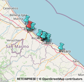 Mappa Via Antonio Gramsci, 47843 Misano Adriatico RN, Italia (7.63563)