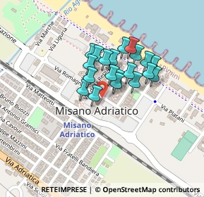 Mappa Via Dante Alighieri, 47843 Misano Adriatico RN, Italia (0.154)