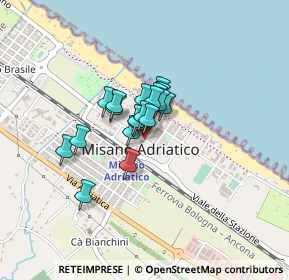 Mappa Via Dante Alighieri, 47843 Misano Adriatico RN, Italia (0.2365)