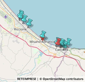 Mappa Via Dante Alighieri, 47843 Misano Adriatico RN, Italia (3.82818)