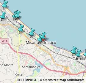Mappa Via Gabriele D'Annunzio, 47843 Misano Adriatico RN, Italia (2.79833)