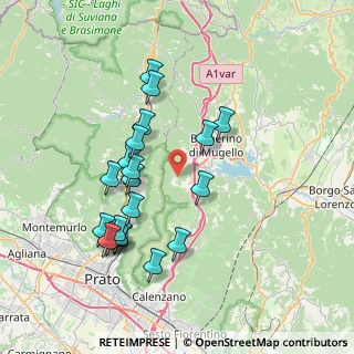 Mappa Via Pimonte, 50031 Barberino di Mugello FI, Italia (7.49)