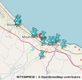 Mappa Via Calle dei Mercanti, 47843 Misano Adriatico RN, Italia (3.25)