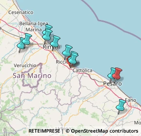 Mappa Via Grotta, 47843 Villaggio Argentina RN, Italia (15.10455)