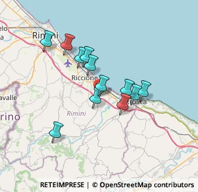 Mappa Via Grotta, 47843 Villaggio Argentina RN, Italia (5.68)