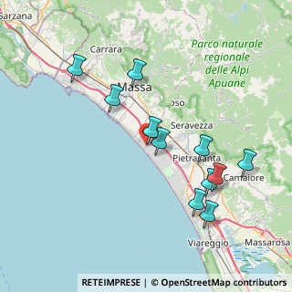 Mappa Via Lorenzo dei Medici, 55042 Forte dei Marmi LU, Italia (7.93727)