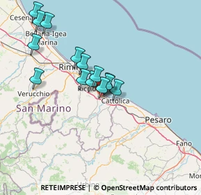 Mappa Via Agina, 47843 Misano Adriatico RN, Italia (12.68714)