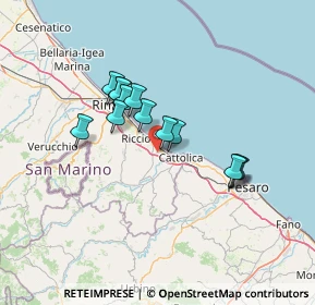 Mappa Via Agina, 47843 Misano Adriatico RN, Italia (10.87)