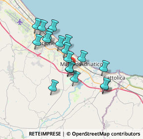 Mappa Via Agina, 47843 Misano Adriatico RN, Italia (3.07278)