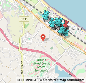 Mappa Via Agina, 47843 Misano Adriatico RN, Italia (0.926)