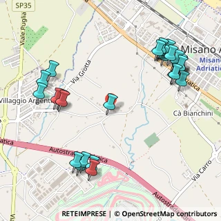 Mappa Via Agina, 47843 Misano Adriatico RN, Italia (0.65926)