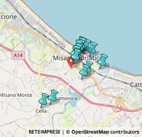 Mappa Via del Convento, 47843 Misano Adriatico RN, Italia (1.06667)