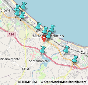 Mappa Via del Convento, 47843 Misano Adriatico RN, Italia (2.09364)