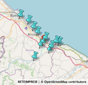 Mappa Via del Convento, 47843 Misano Adriatico RN, Italia (4.97833)