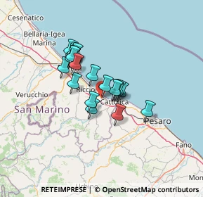 Mappa Via del Convento, 47843 Misano Adriatico RN, Italia (9.8405)