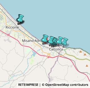 Mappa Via O. Nelson, 47843 Misano Adriatico RN, Italia (2.96071)