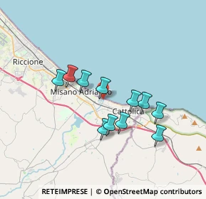 Mappa Via O. Nelson, 47843 Misano Adriatico RN, Italia (3.02364)